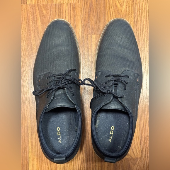 Aldo Synthetic Blue Textured Oxford Casual Shoes Size US 12 - Picture 6 of 7